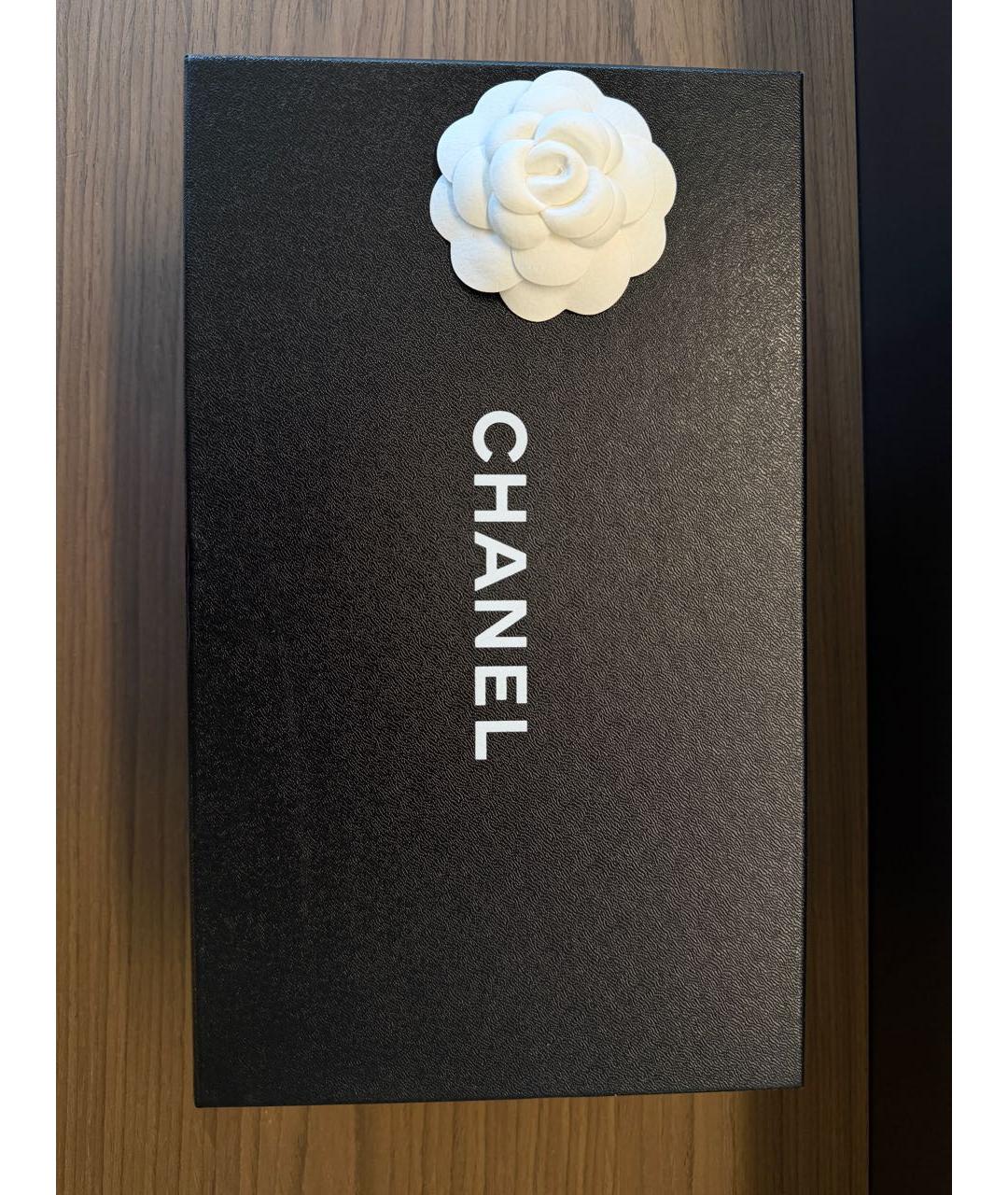 CHANEL Черные кожаные балетки, фото 6