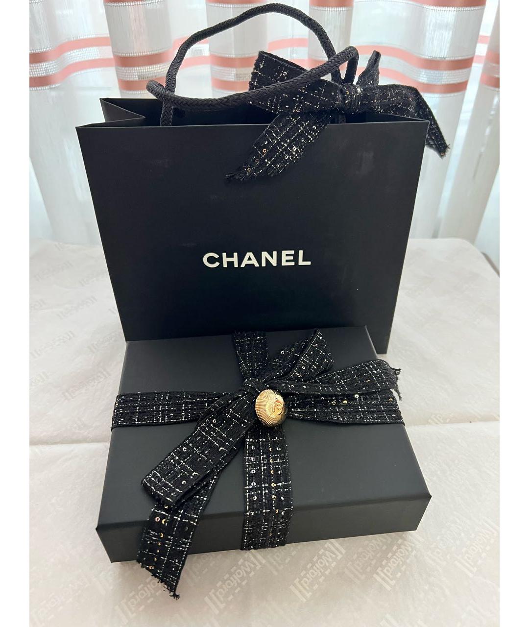 CHANEL Черный кожаный кардхолдер, фото 5