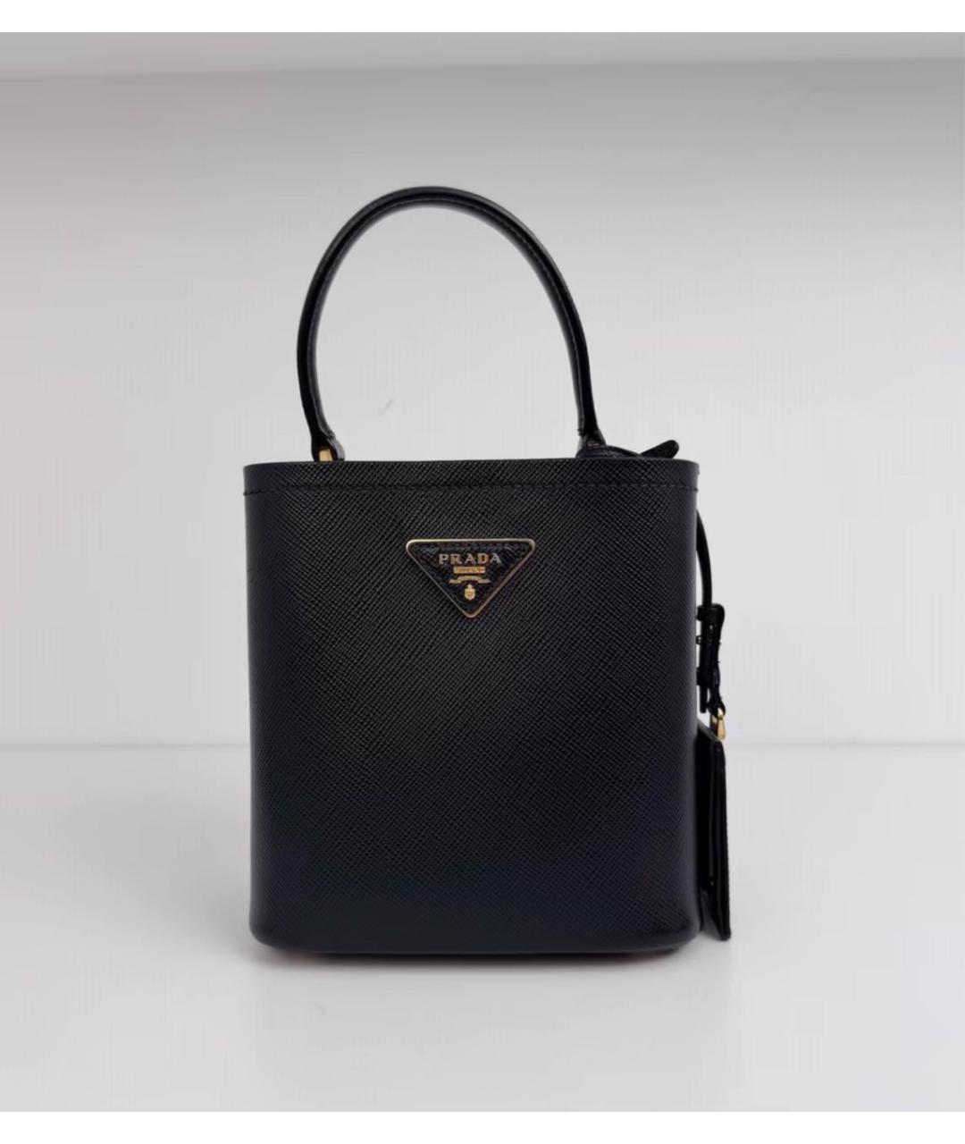 PRADA Черная кожаная сумка через плечо, фото 9