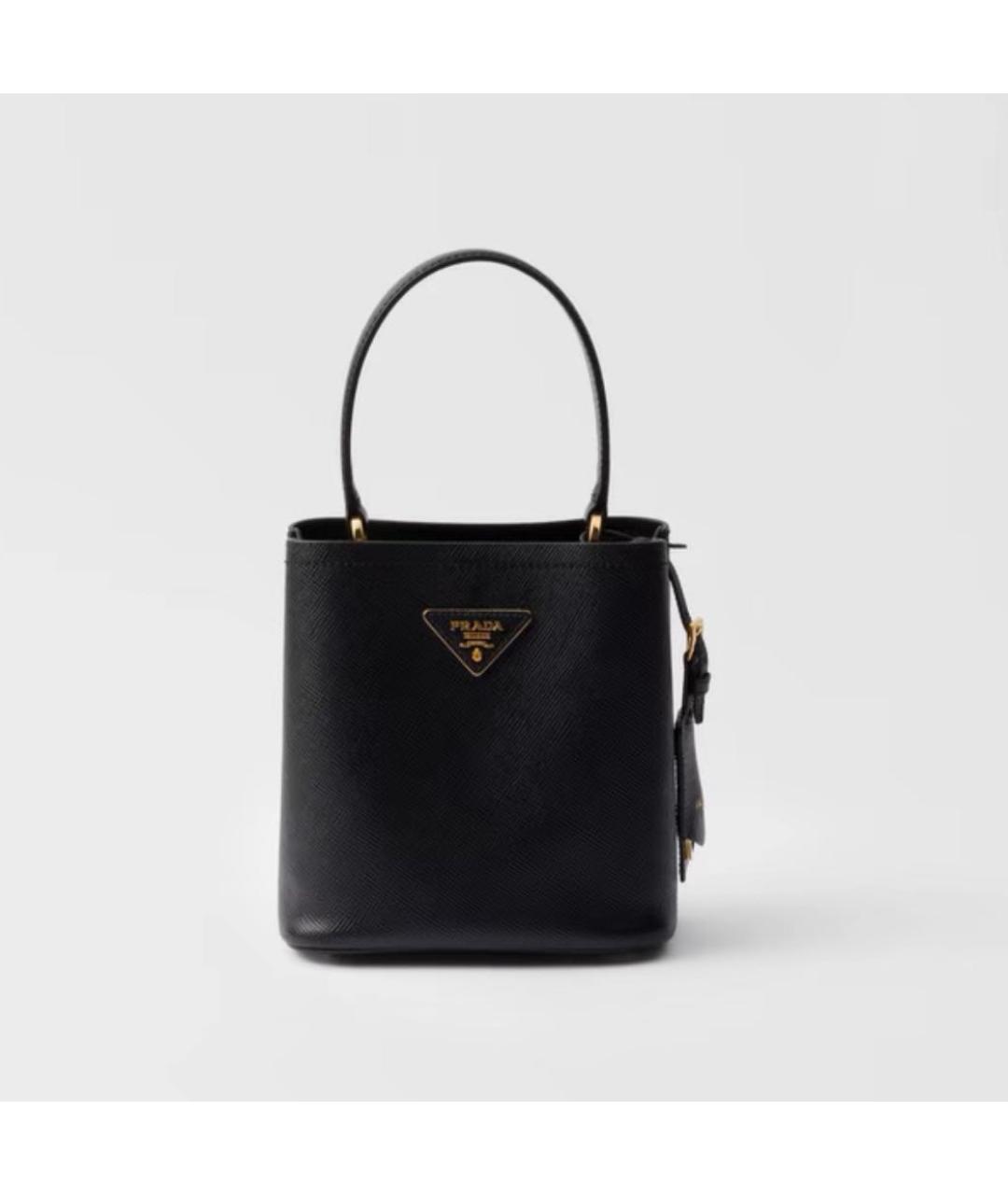 PRADA Черная кожаная сумка через плечо, фото 8