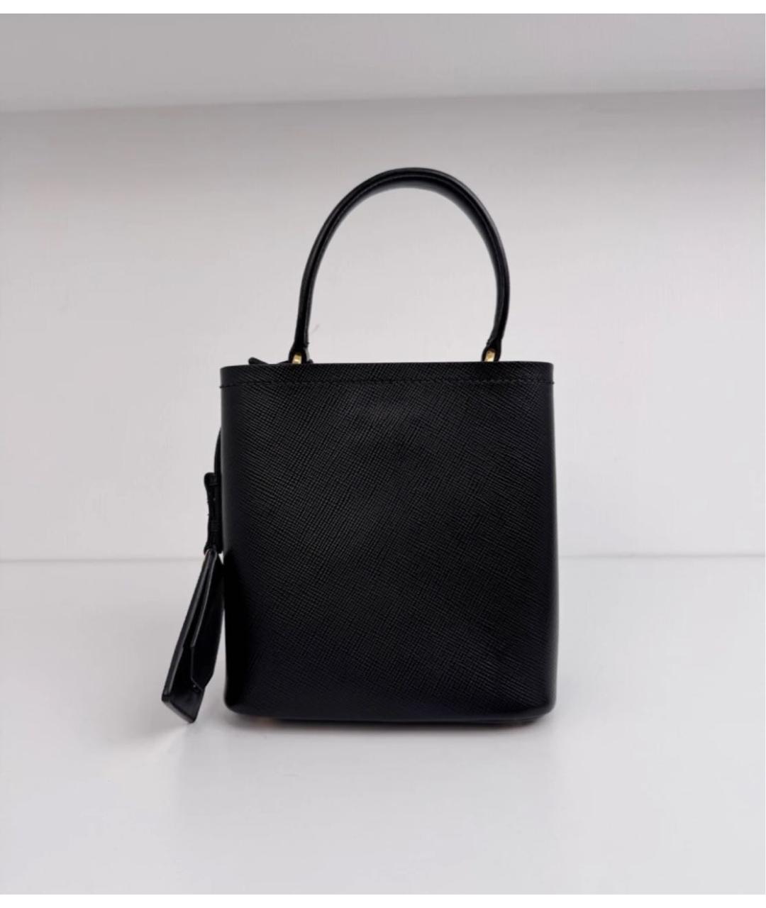 PRADA Черная кожаная сумка через плечо, фото 5