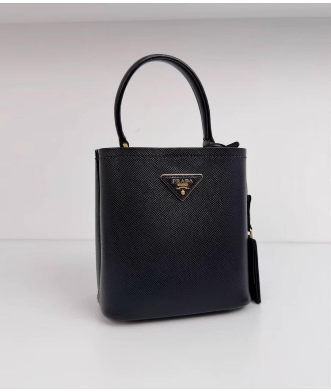 PRADA Черная кожаная сумка через плечо, фото 3