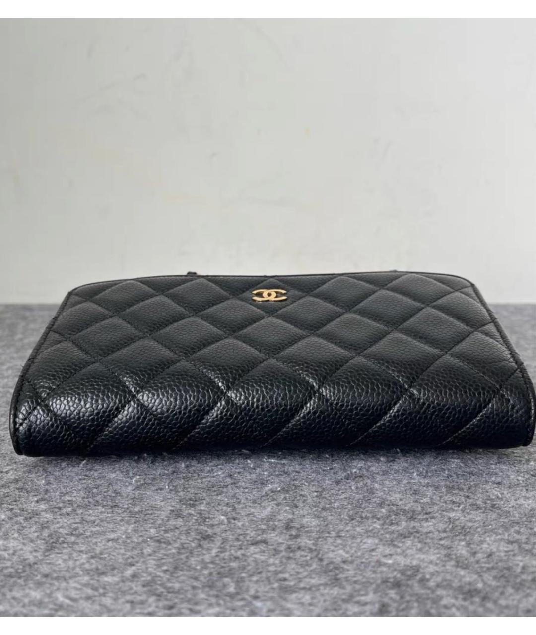 CHANEL Черная кожаная сумка через плечо, фото 4