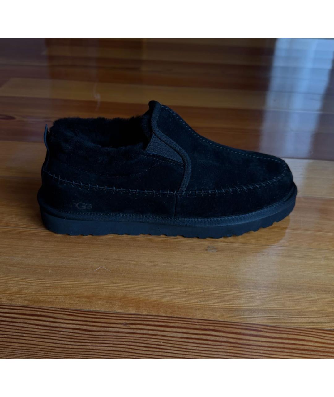 UGG AUSTRALIA Черные замшевые низкие ботинки, фото 5