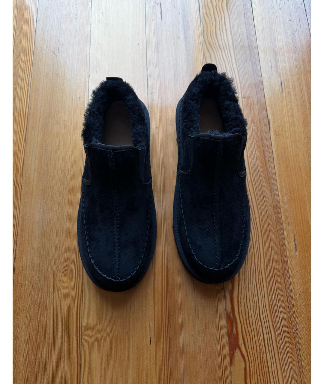 UGG AUSTRALIA Черные замшевые низкие ботинки, фото 2