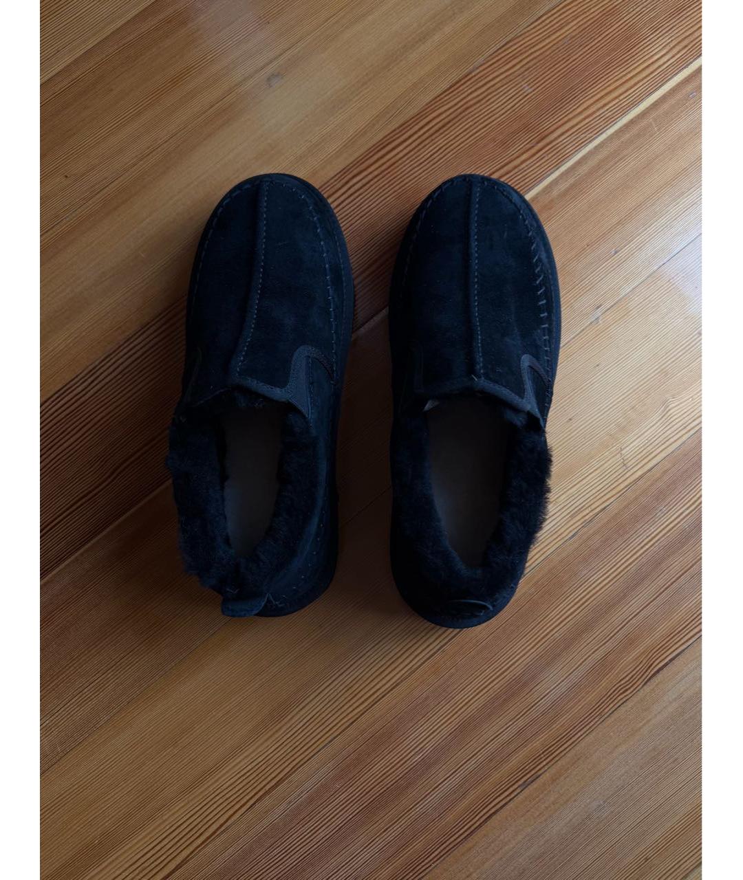 UGG AUSTRALIA Черные замшевые низкие ботинки, фото 3