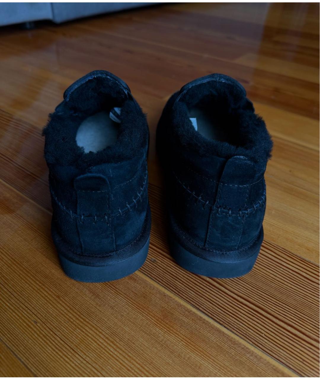 UGG AUSTRALIA Черные замшевые низкие ботинки, фото 4