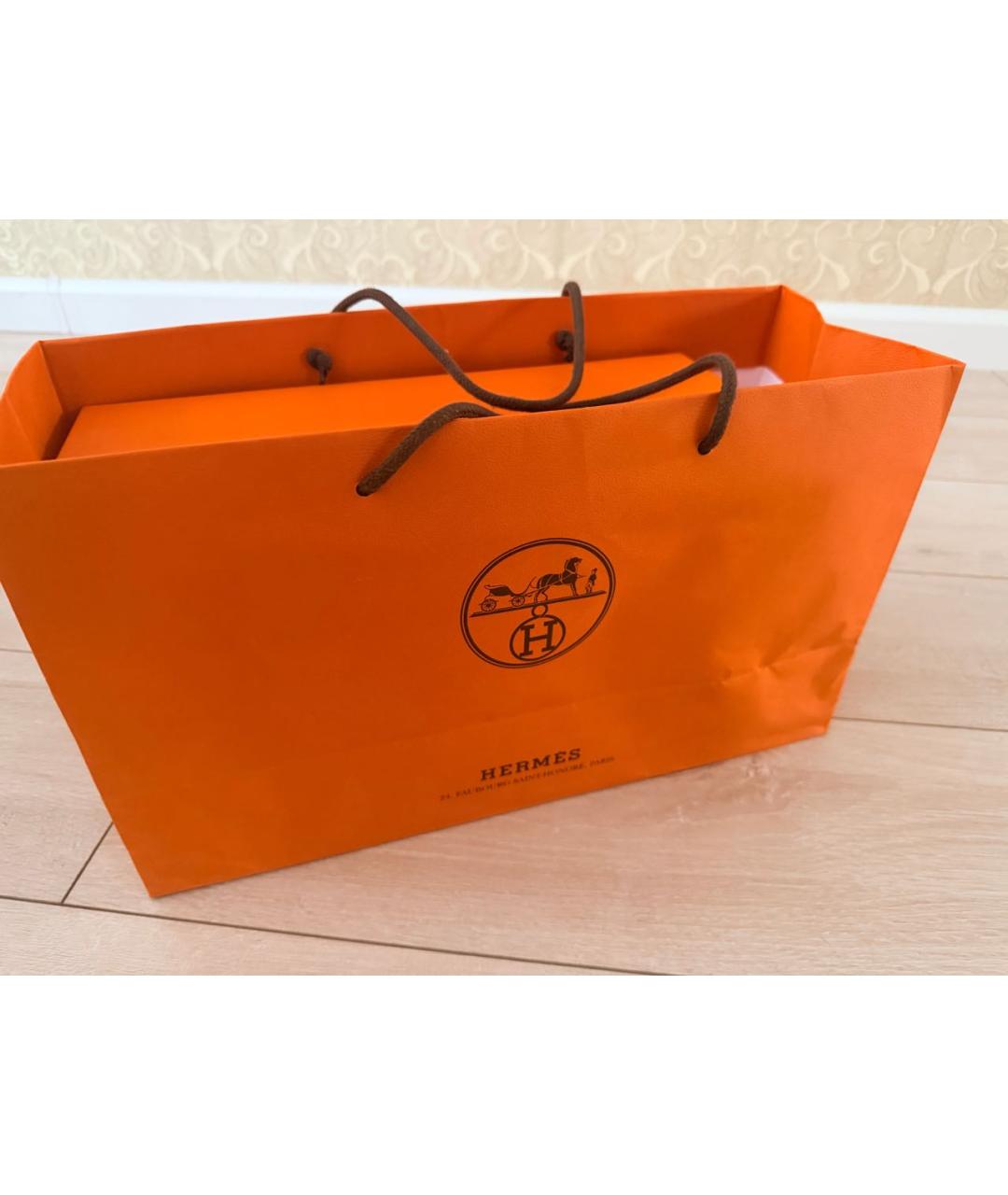 HERMES Черные кожаные низкие кроссовки / кеды, фото 6