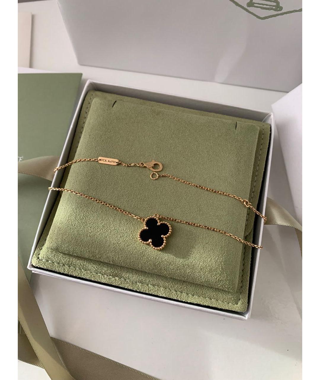 VAN CLEEF & ARPELS Черная подвеска из желтого золота, фото 6