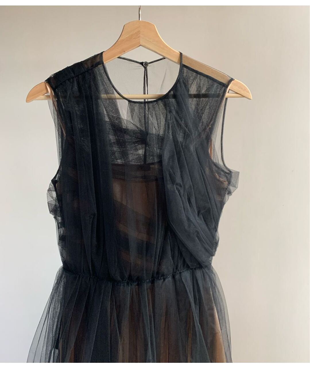 NO. 21 Черное сетчатое вечернее платье, фото 3