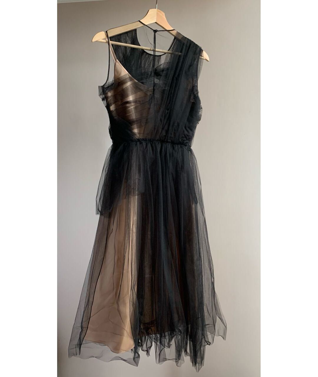 NO. 21 Черное сетчатое вечернее платье, фото 2