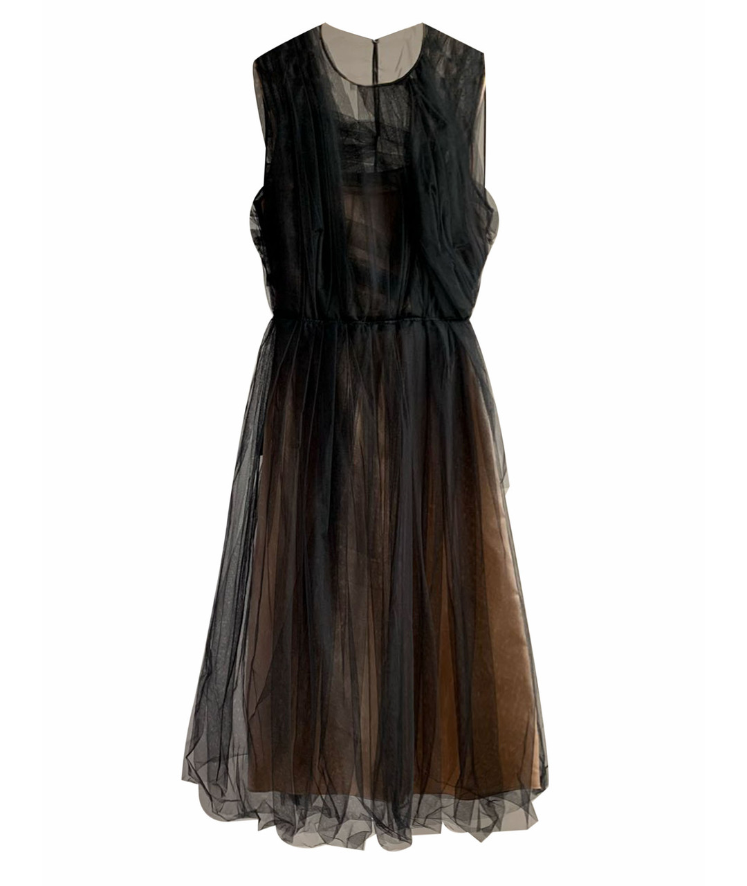 NO. 21 Черное сетчатое вечернее платье, фото 1