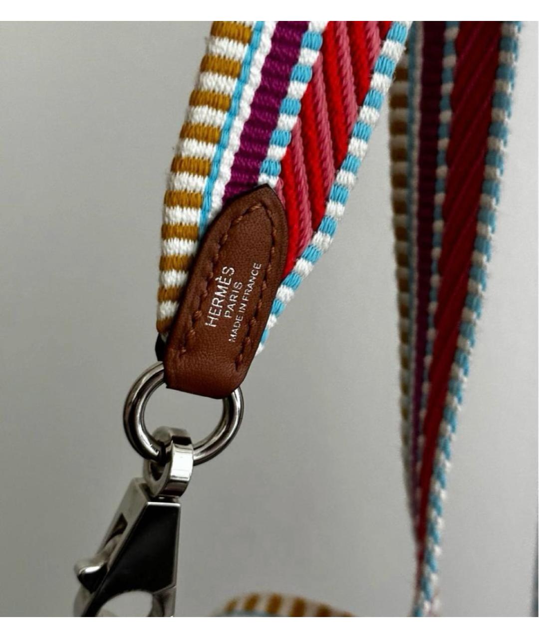 HERMES Фуксия кожаная сумка через плечо, фото 6