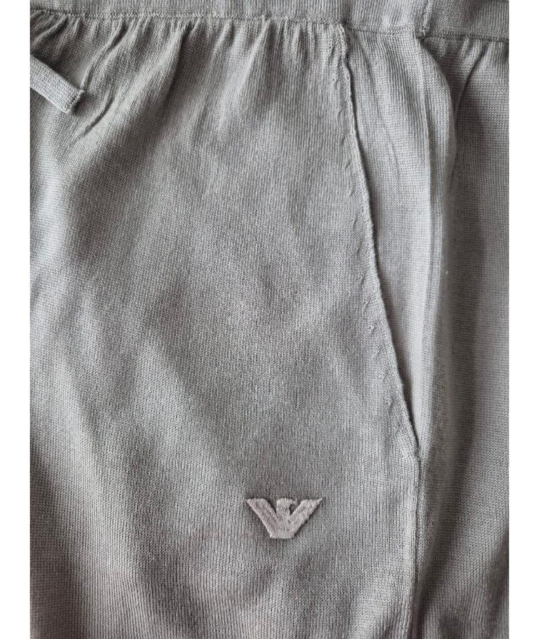 EMPORIO ARMANI Серый шерстяной спортивный костюм, фото 4