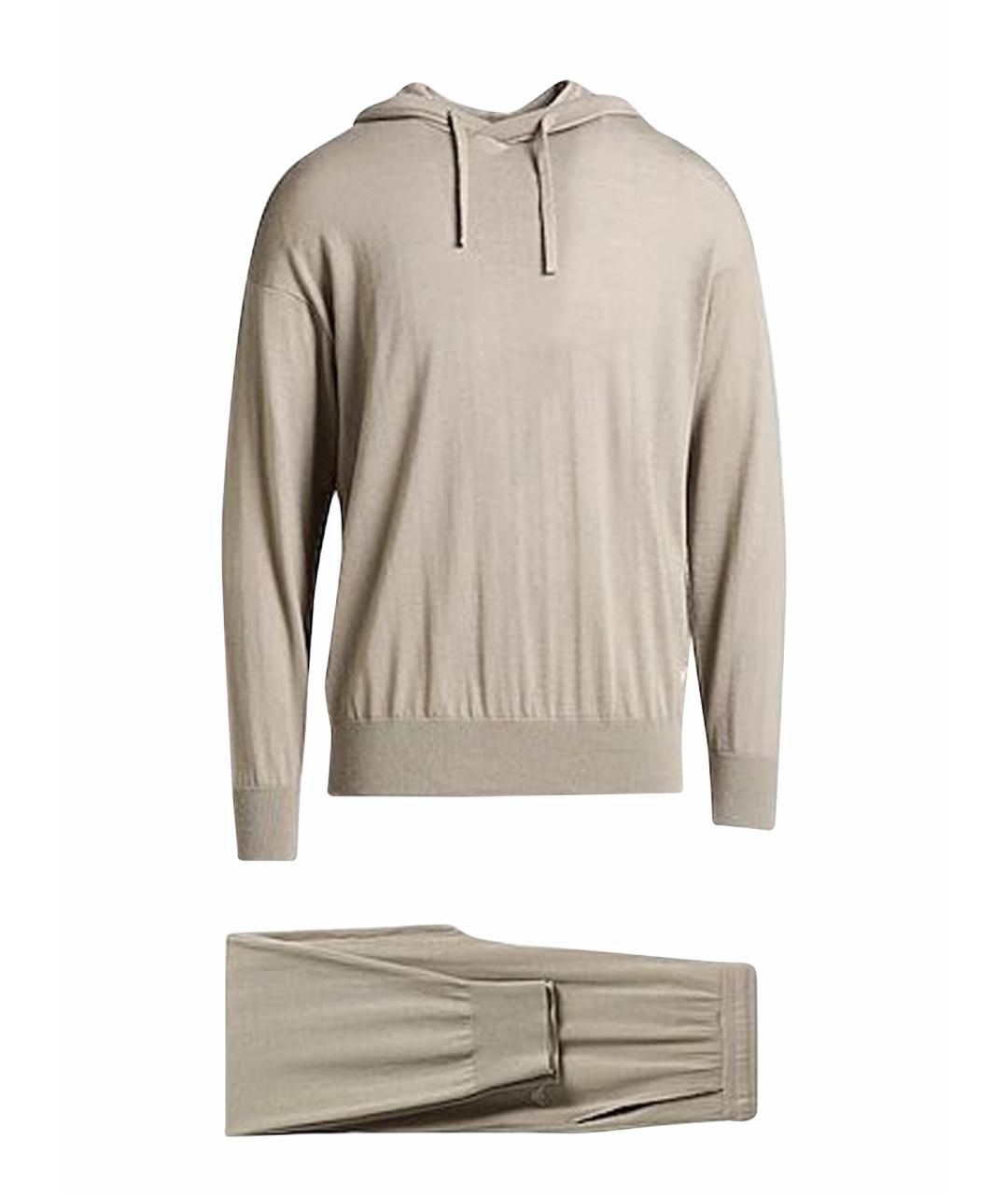 EMPORIO ARMANI Серый шерстяной спортивный костюм, фото 1