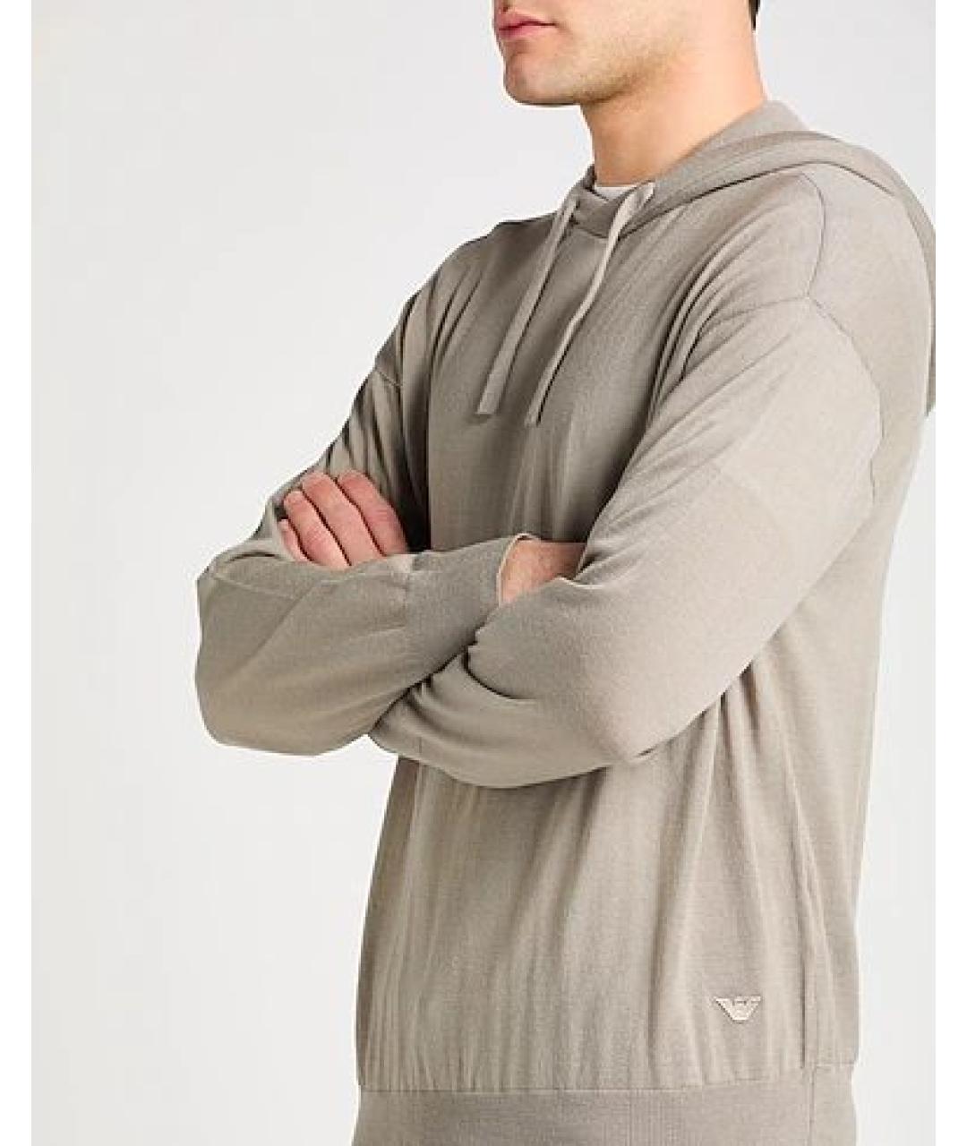 EMPORIO ARMANI Серый шерстяной спортивный костюм, фото 9