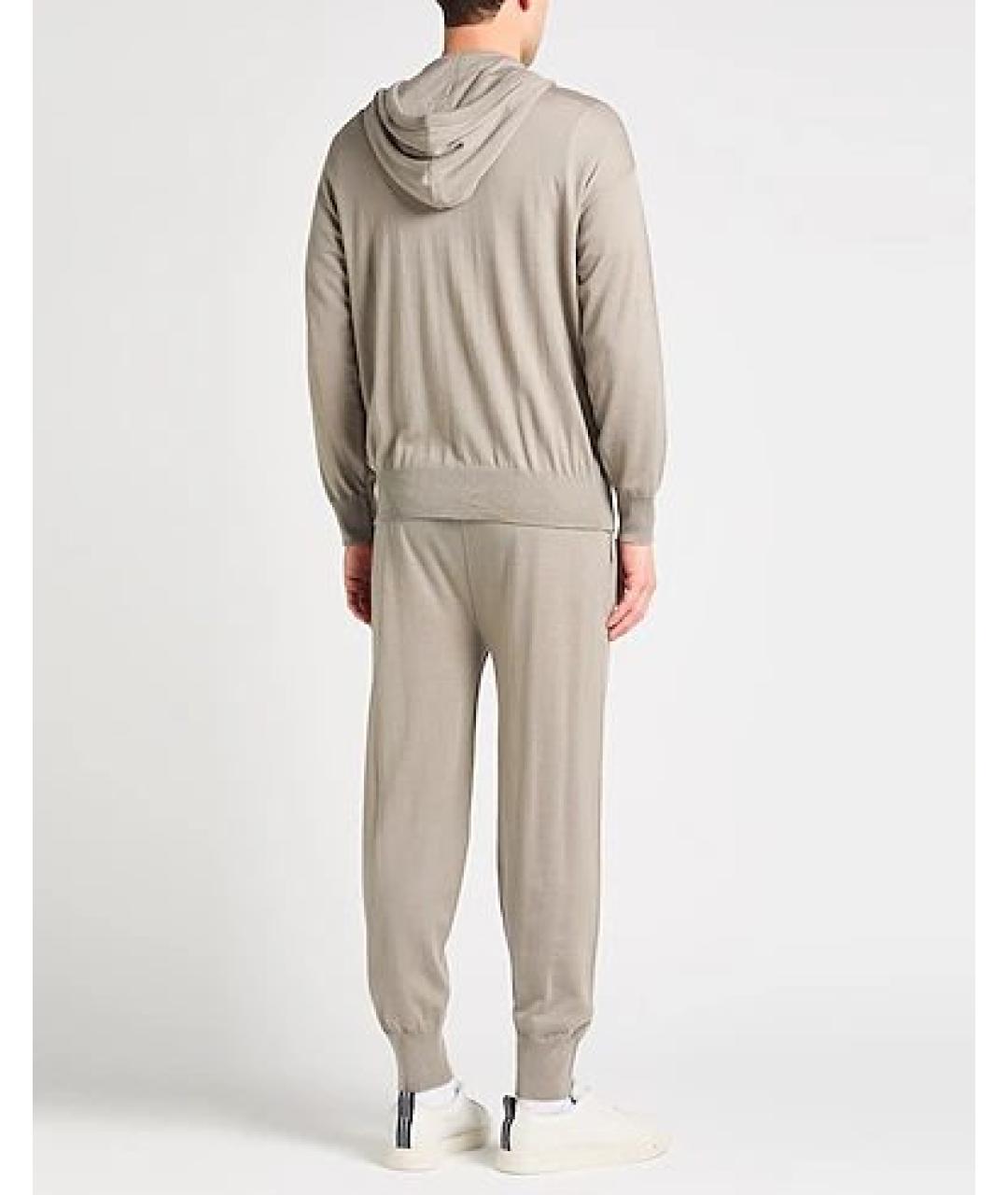 EMPORIO ARMANI Серый шерстяной спортивный костюм, фото 5