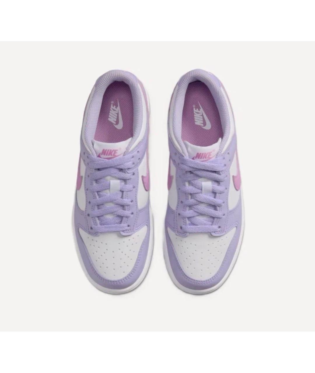 NIKE Фиолетовые кожаные кроссовки, фото 3