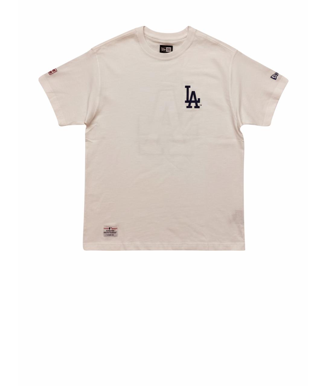 New Era Белая хлопковая футболка, фото 1