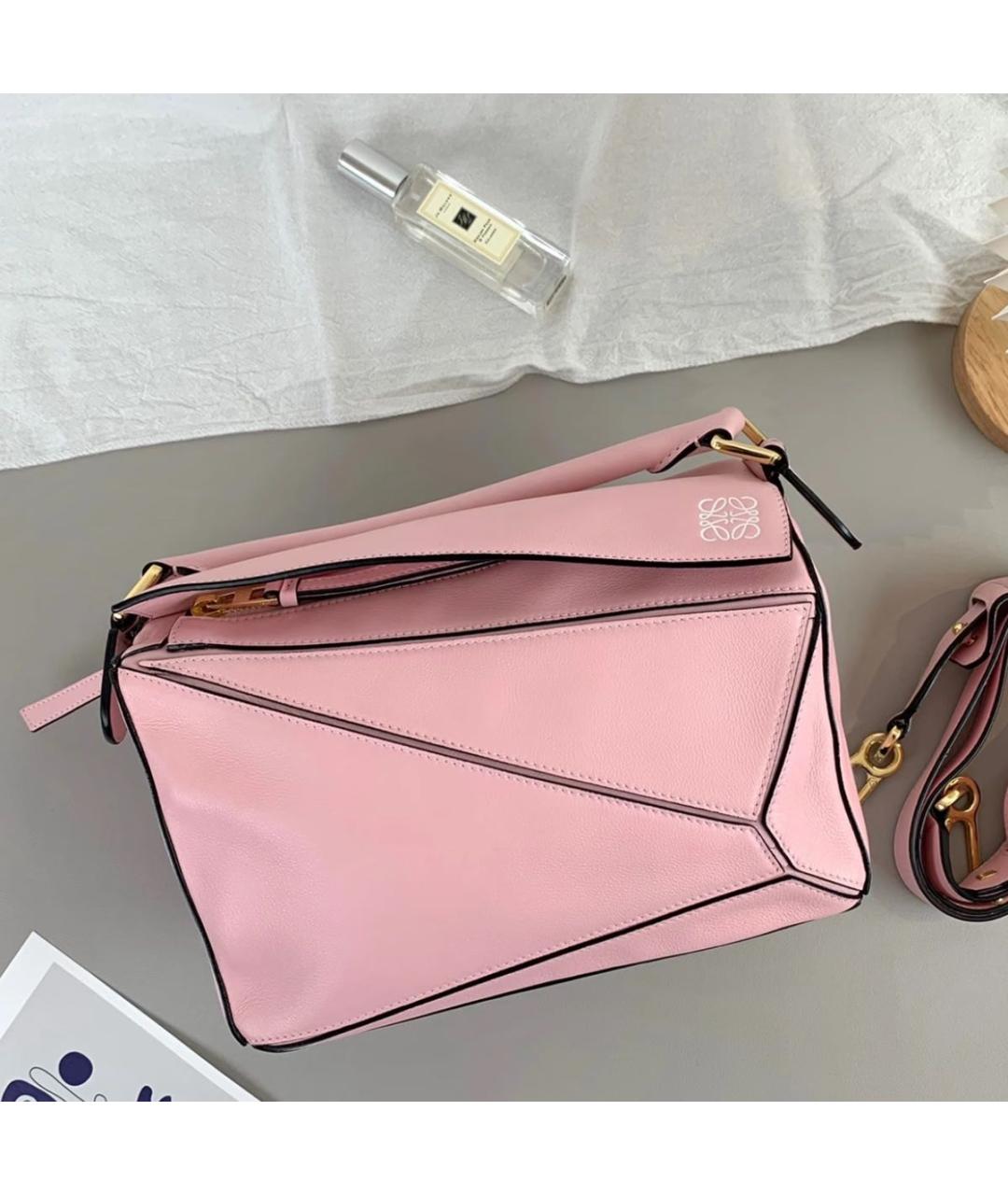 LOEWE Розовая кожаная сумка через плечо, фото 8