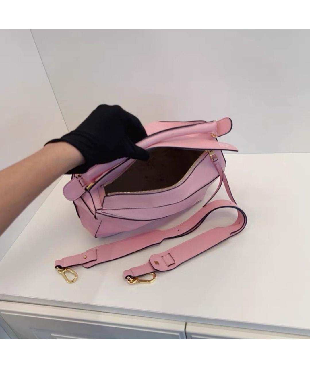 LOEWE Розовая кожаная сумка через плечо, фото 6