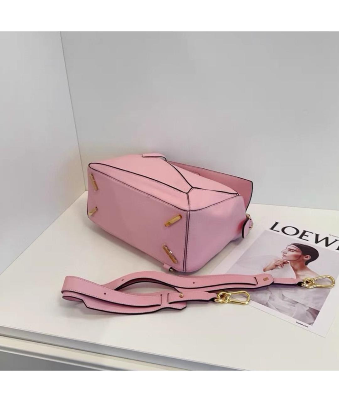 LOEWE Розовая кожаная сумка через плечо, фото 5
