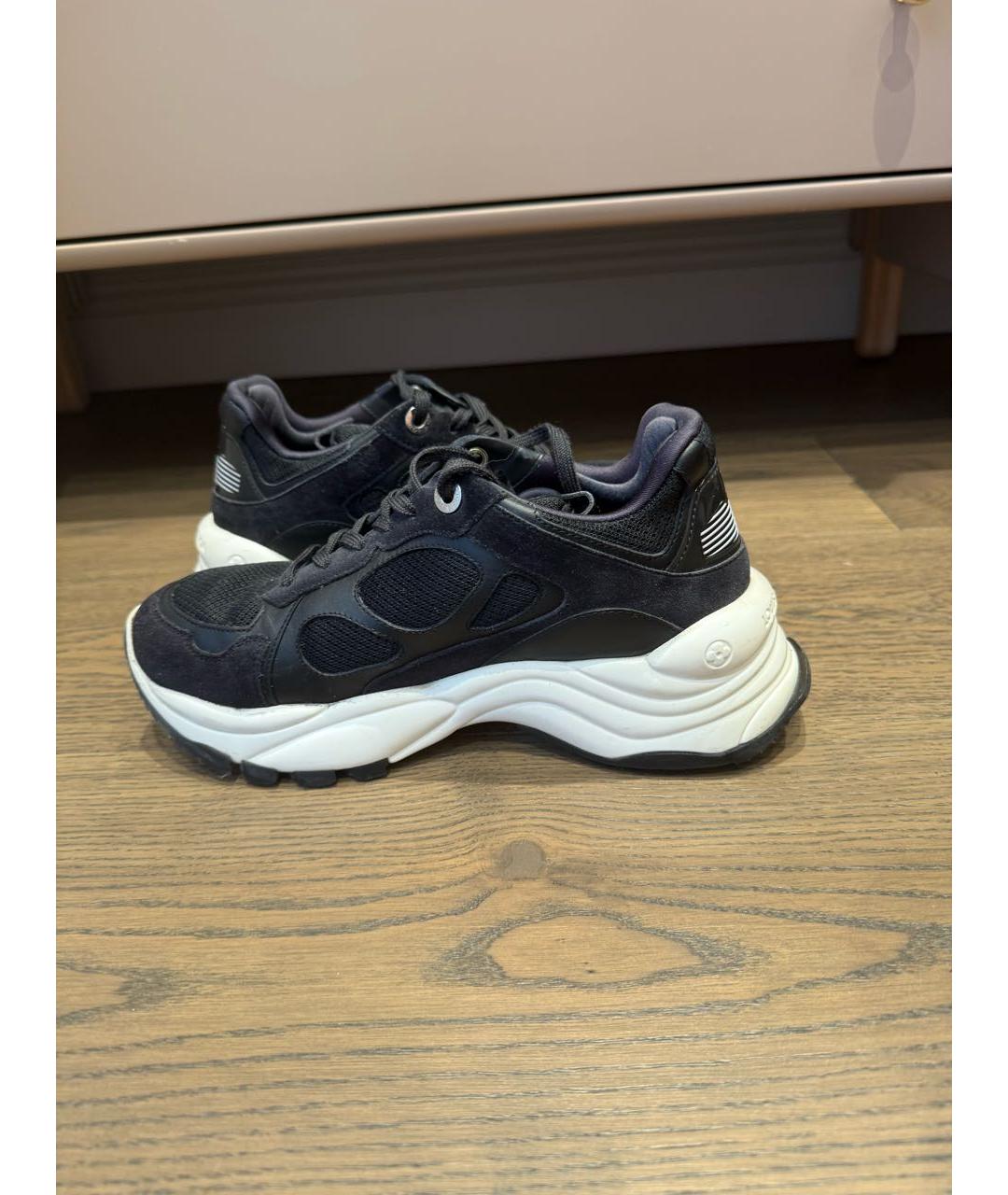 LOUIS VUITTON Черные текстильные кроссовки, фото 5