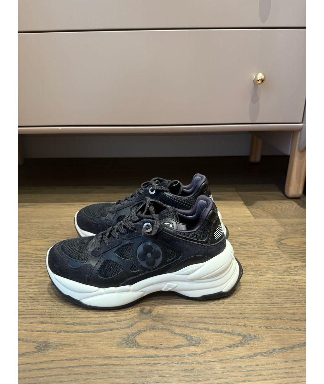 LOUIS VUITTON Черные текстильные кроссовки, фото 7