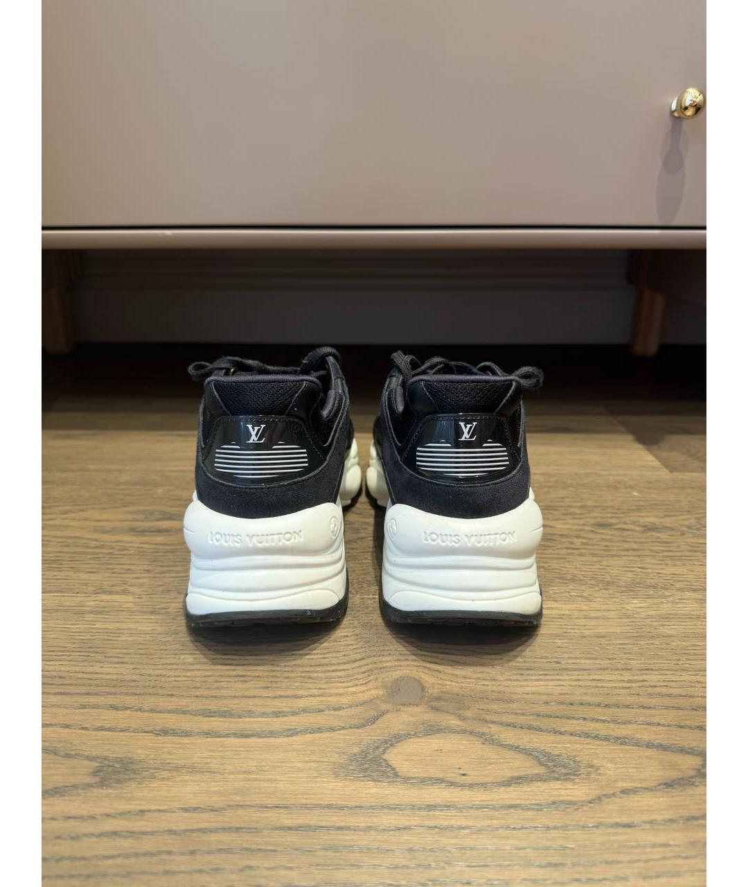 LOUIS VUITTON Черные текстильные кроссовки, фото 4