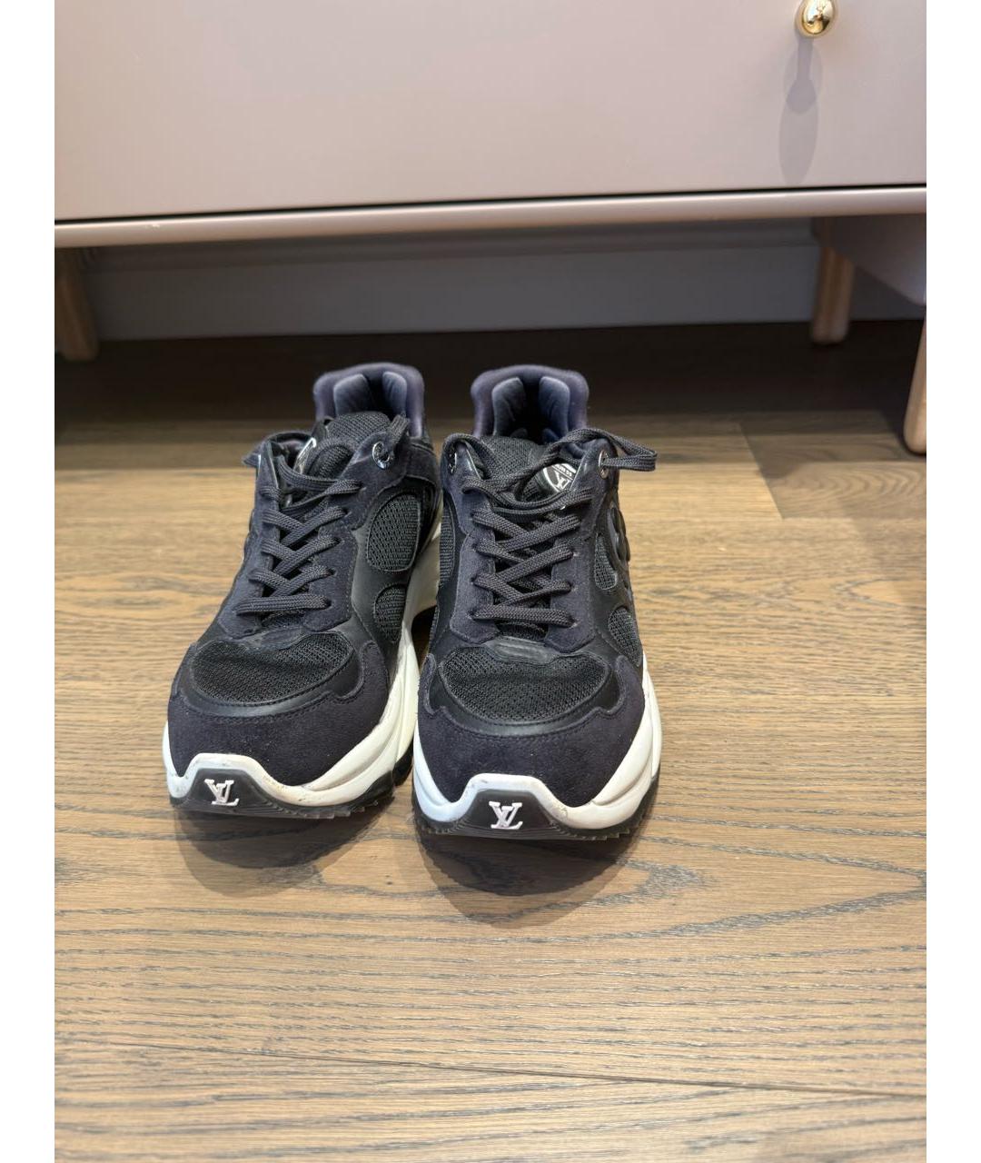 LOUIS VUITTON Черные текстильные кроссовки, фото 2
