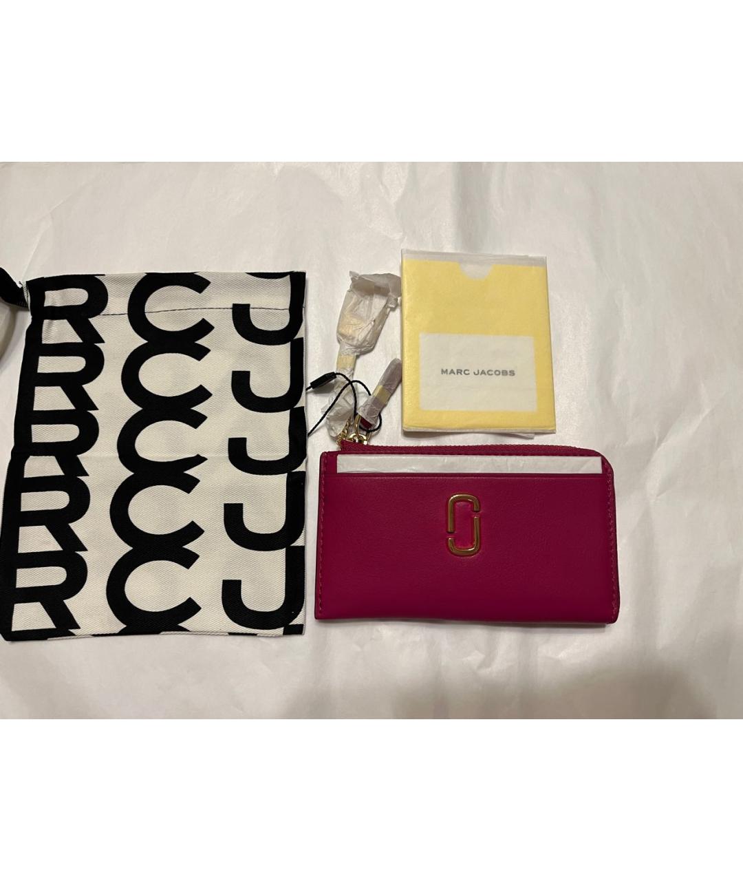 MARC JACOBS Фуксия кожаный кардхолдер, фото 4