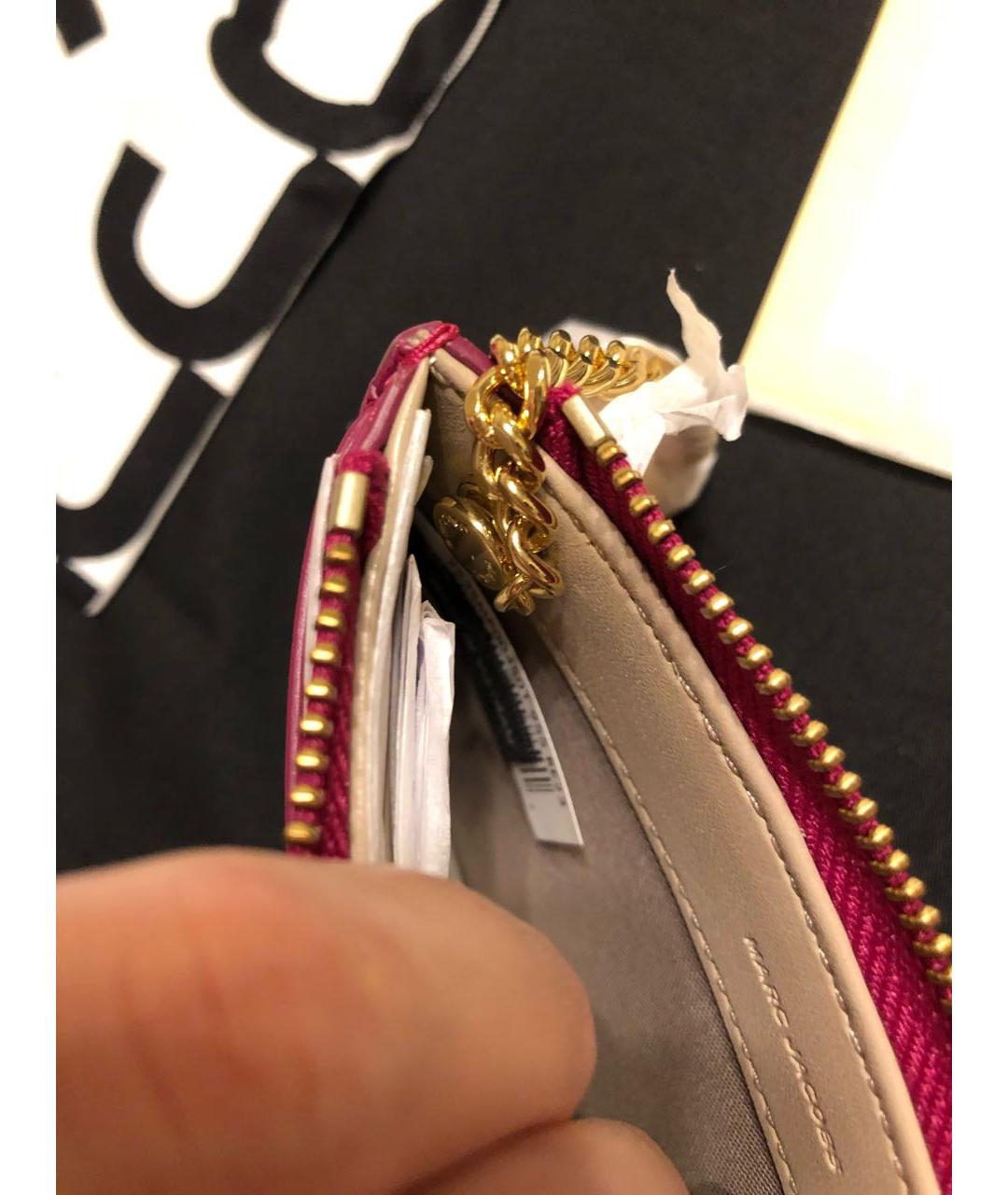 MARC JACOBS Фуксия кожаный кардхолдер, фото 5