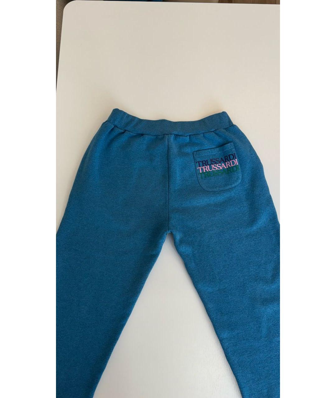 TRUSSARDI Голубой хлопко-эластановый спортивные костюмы, фото 3
