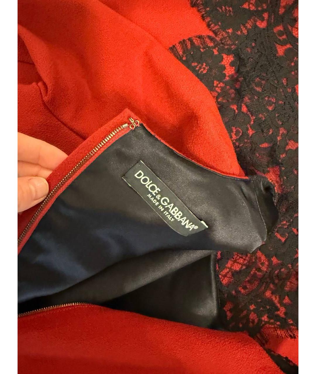 DOLCE&GABBANA Красное платье, фото 4