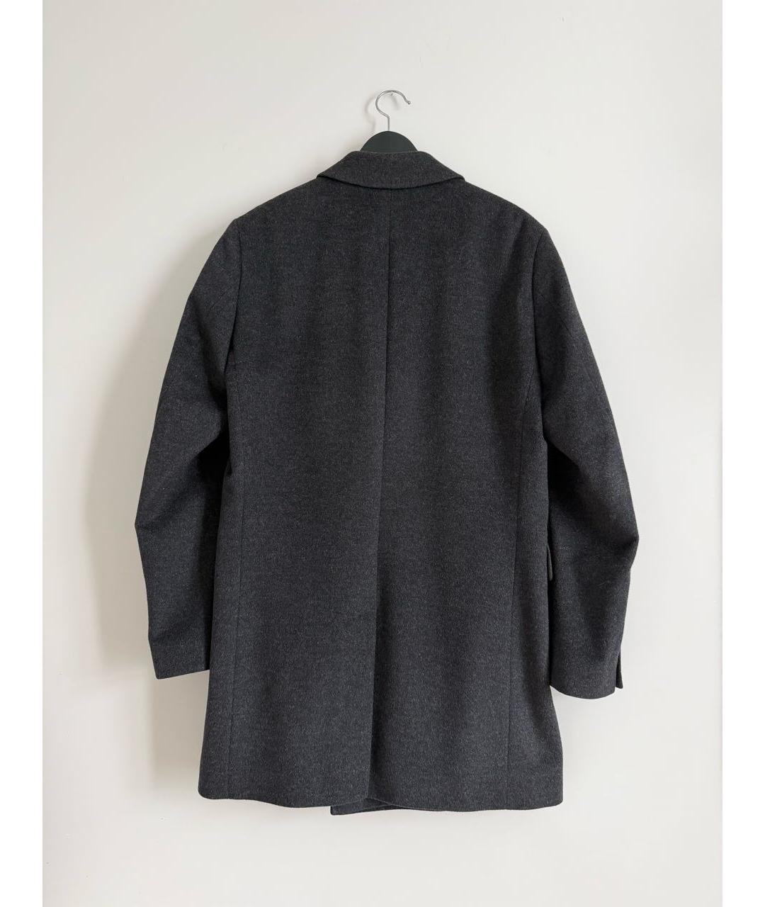 HUGO BOSS Черное шерстяное пальто, фото 2