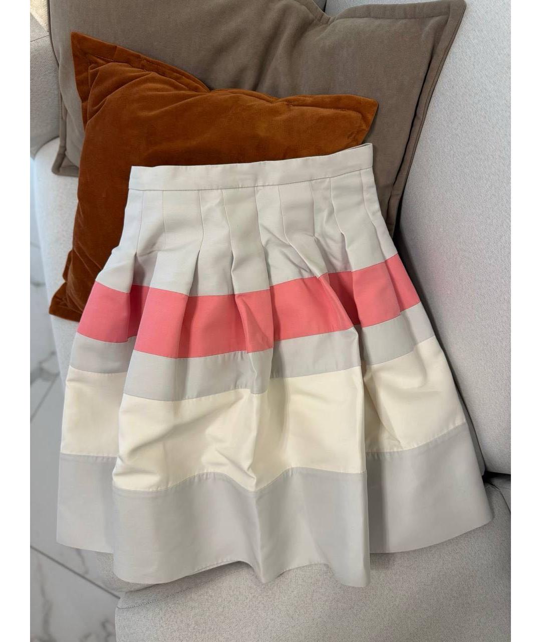 CHRISTIAN DIOR Мульти хлопковая юбка мини, фото 2