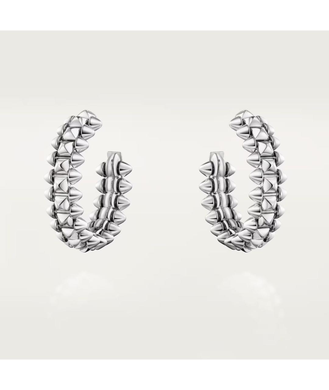 CARTIER Серебряные серьги из белого золота, фото 4
