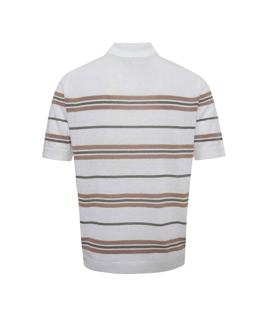 PESERICO Хлопко-леновое поло с коротким рукавом, фото 2