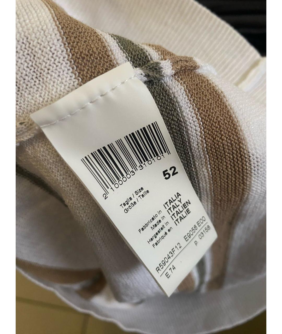 PESERICO Хлопко-леновое поло с коротким рукавом, фото 4