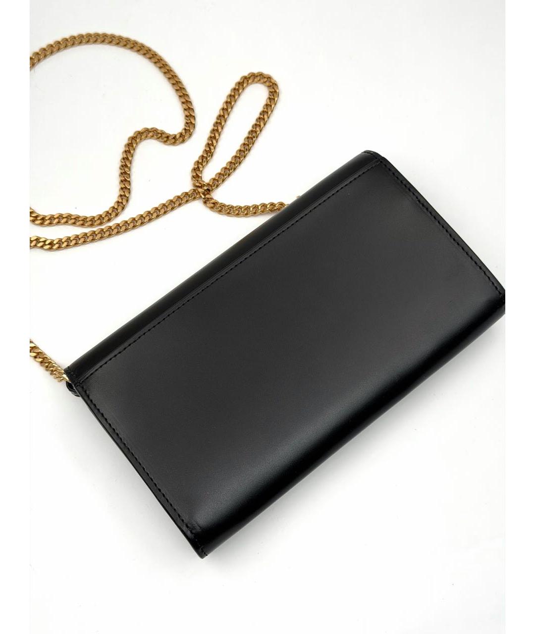 BURBERRY Черная кожаная сумка через плечо, фото 2