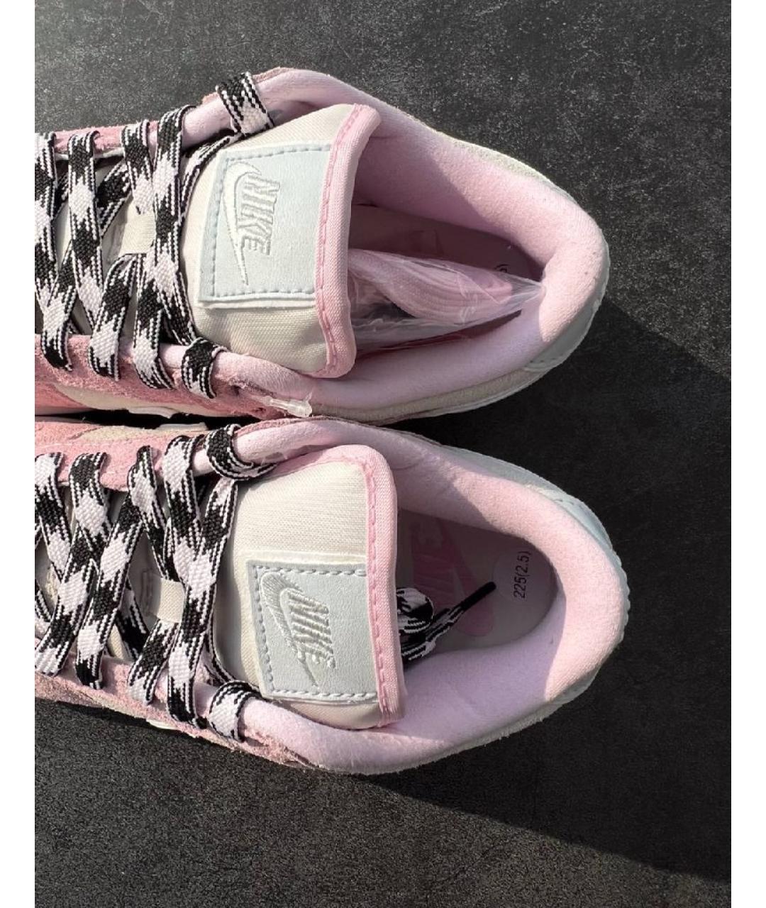 NIKE Розовые замшевые кроссовки, фото 4