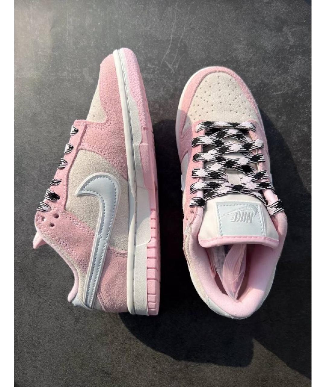 NIKE Розовые замшевые кроссовки, фото 2