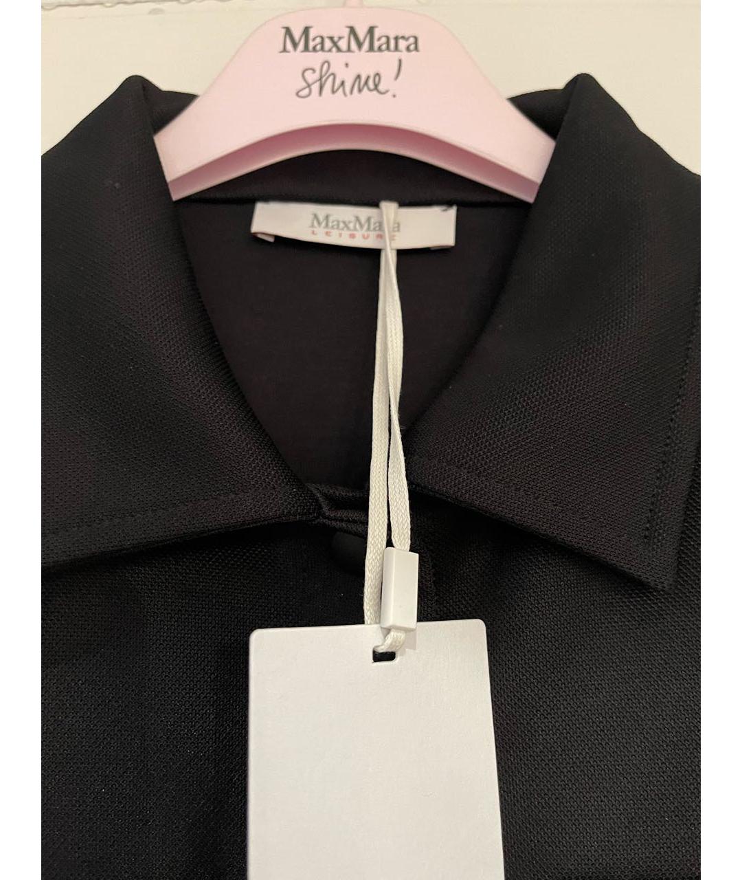MAX MARA Черный полиэстеровый жакет/пиджак, фото 3