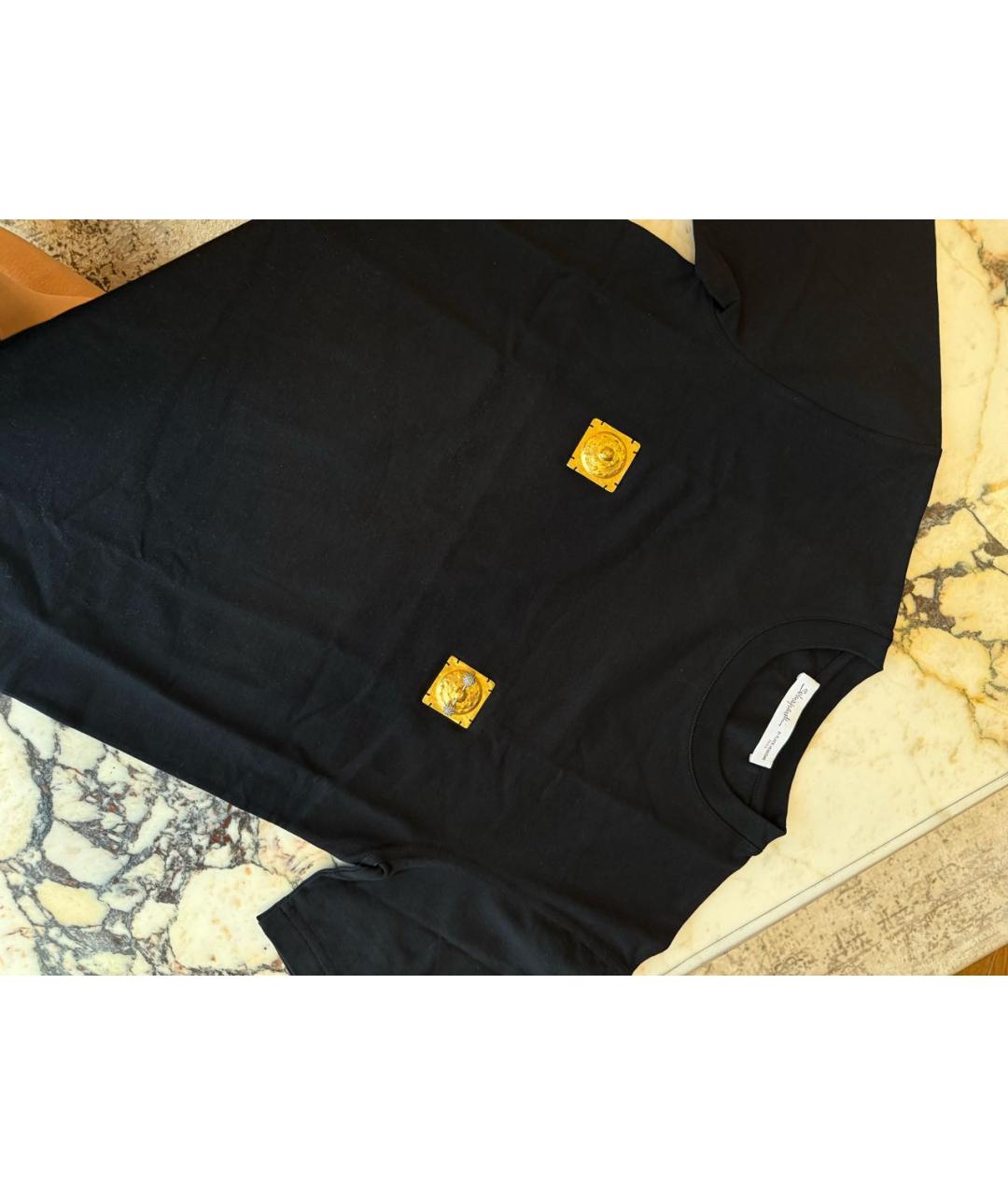 SCHIAPARELLI Черная хлопковая футболка, фото 5