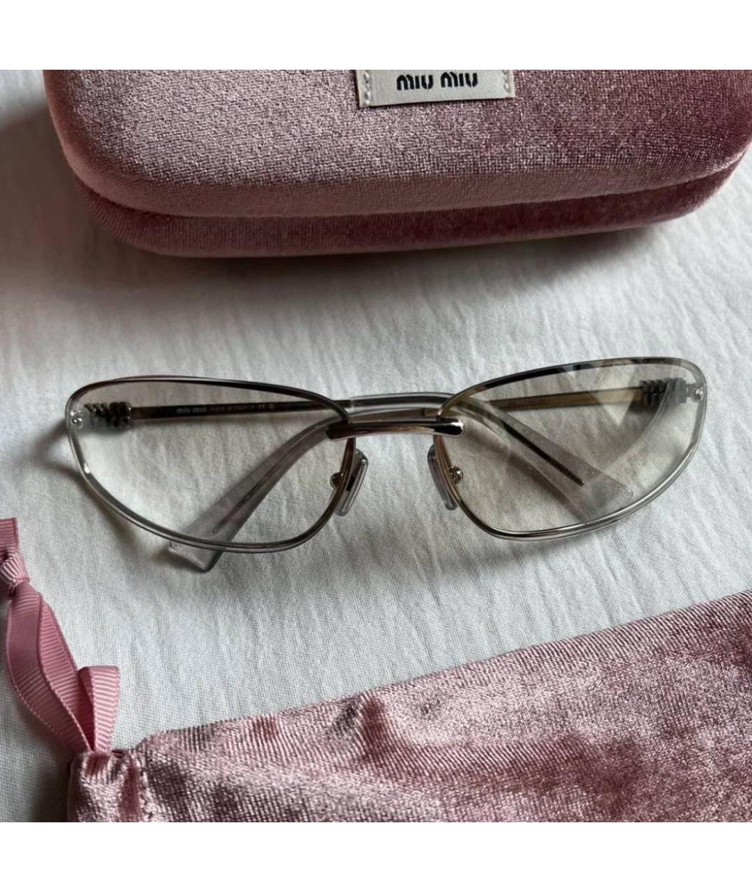 MIU MIU Серые солнцезащитные очки, фото 6