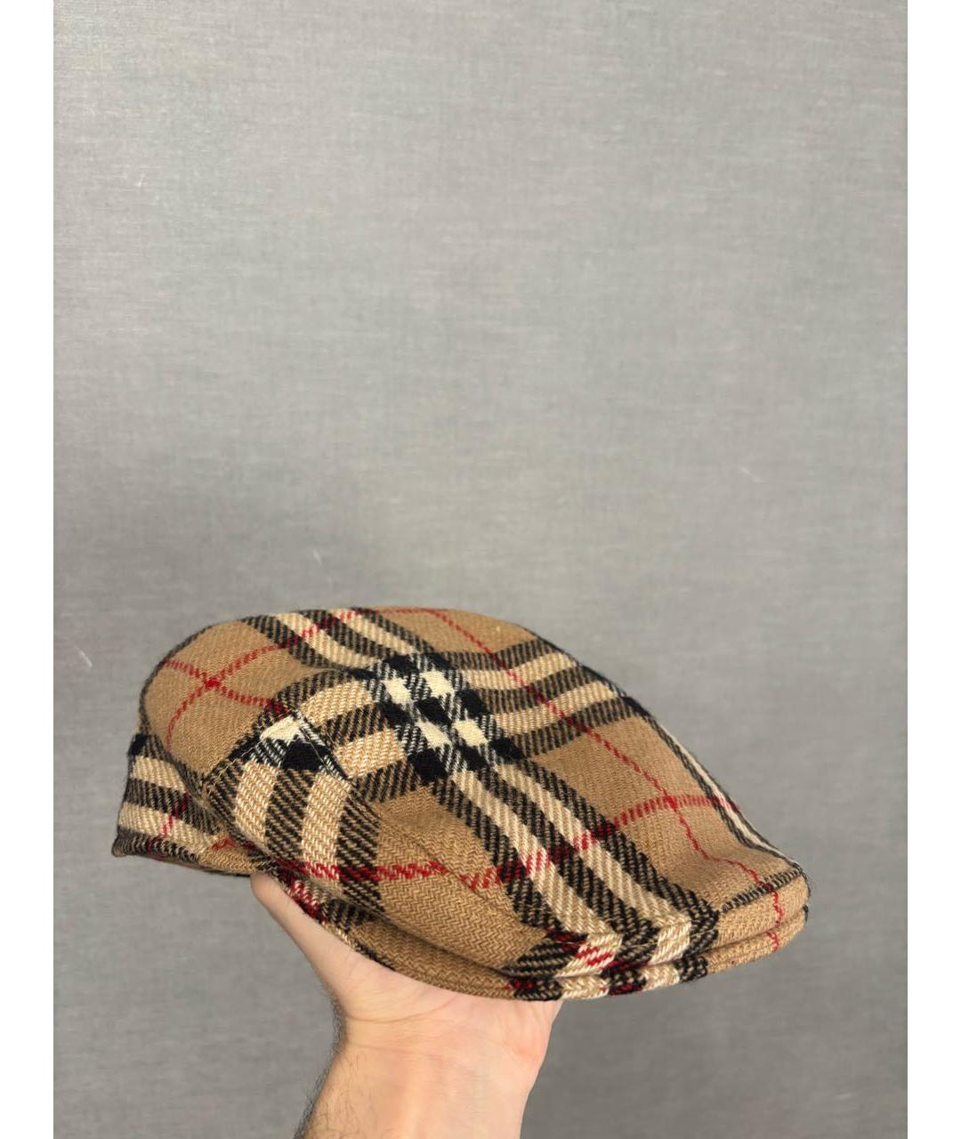 BURBERRY Коричневая шерстяная кепка/бейсболка, фото 5