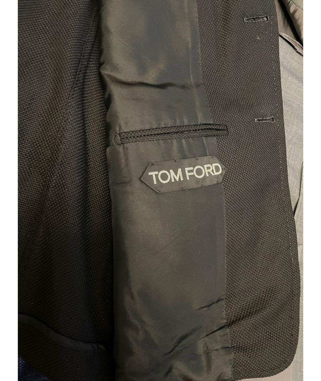 TOM FORD Черный шерстяной пиджак, фото 8