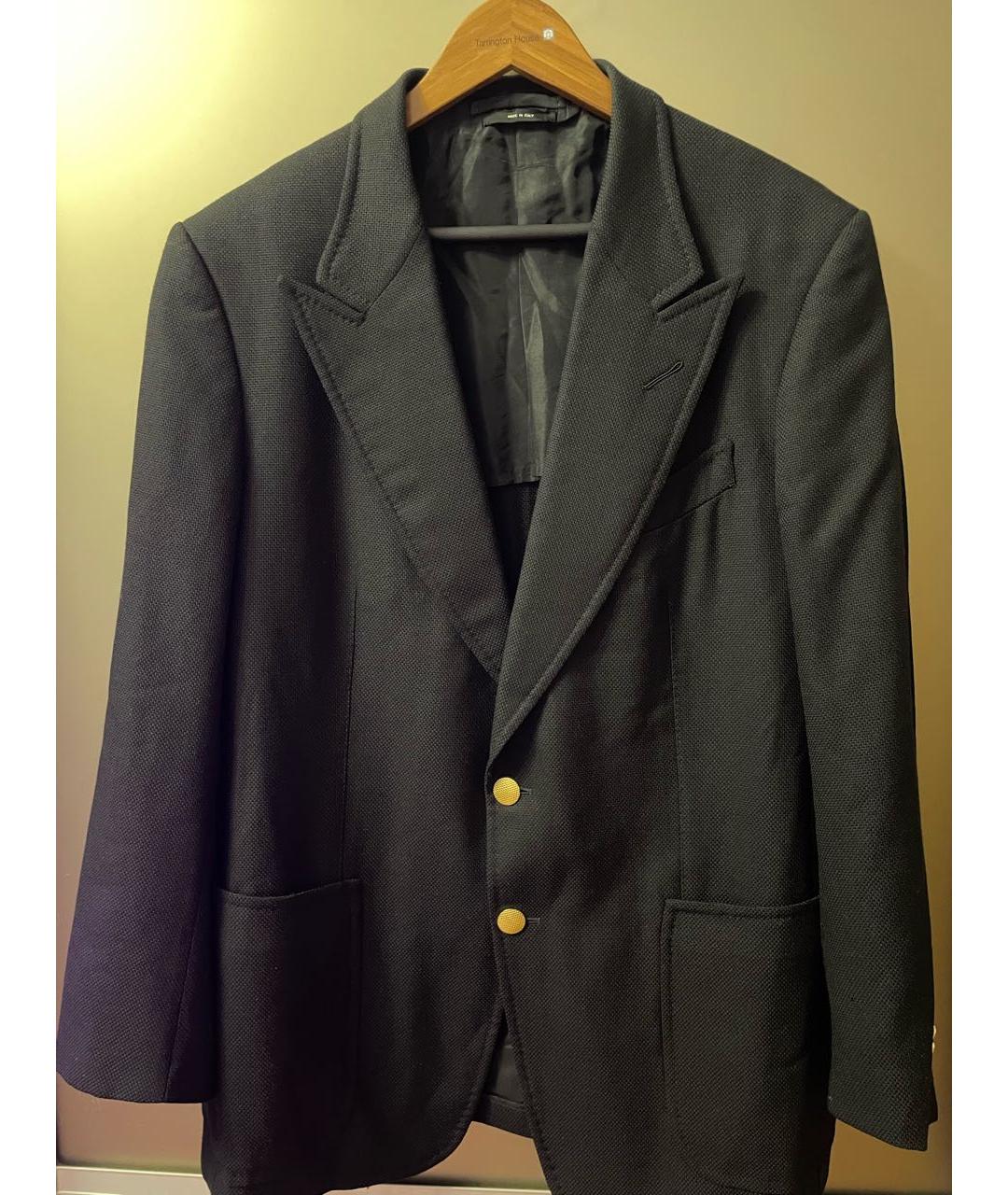 TOM FORD Черный шерстяной пиджак, фото 9