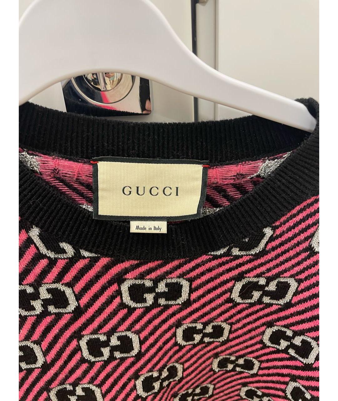 GUCCI Мульти шерстяной джемпер / свитер, фото 3