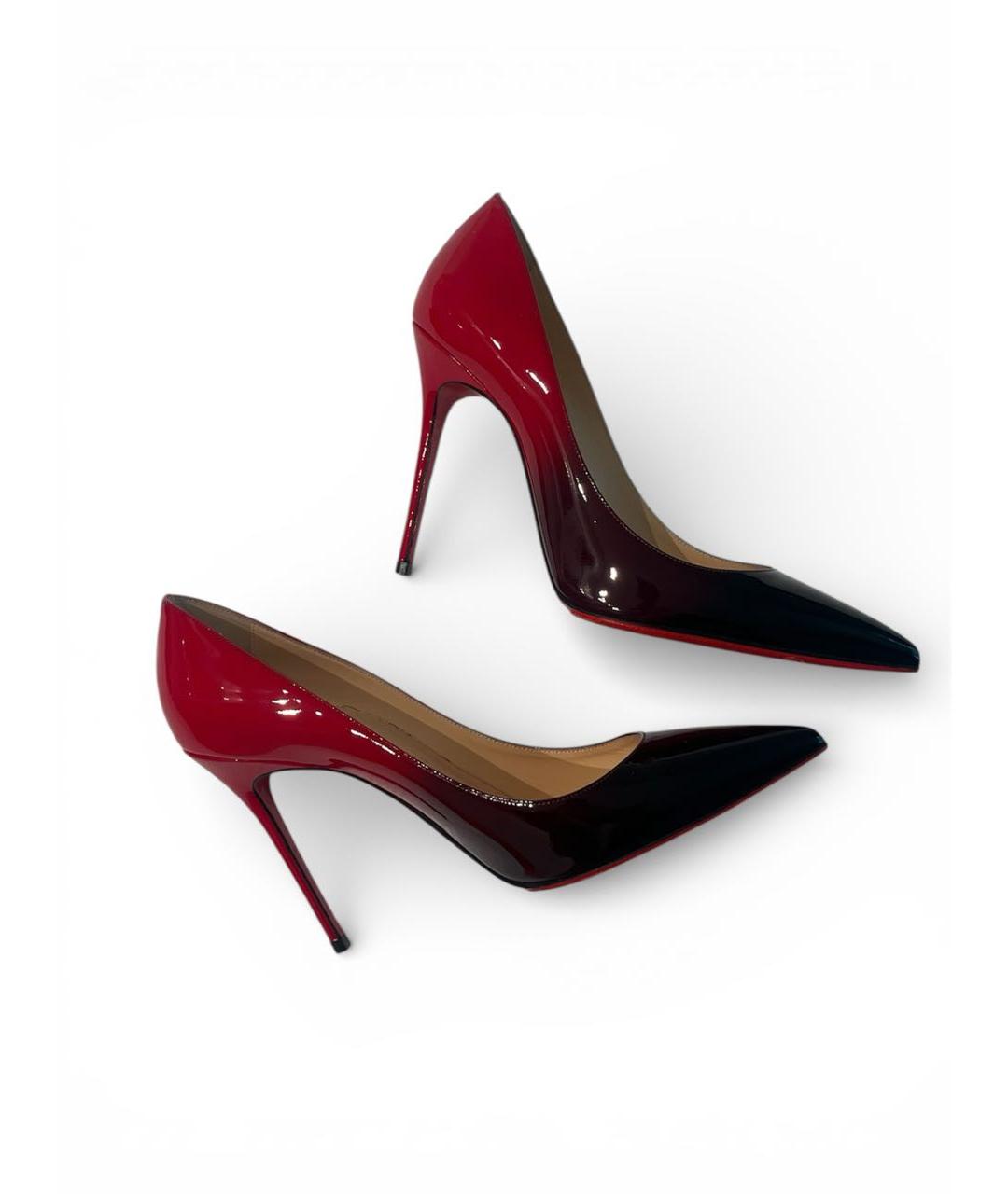 CHRISTIAN LOUBOUTIN Красные туфли из лакированной кожи, фото 1